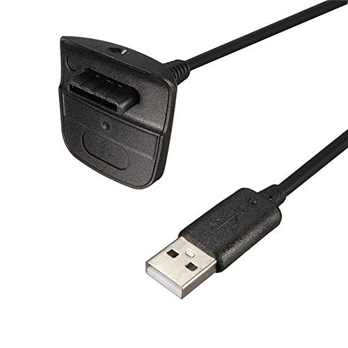 Xbox 360 Charging Cable Xbox 360 USB Charging Station Wireless Controller Replacement Charger Cord Play Data Sync Charger Cord for Xbox360  Xbox 360 Slim ControllerPlay Kit