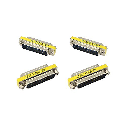 DB25 Adapter YAODHAOD 25 Pin Male to Male Parallel DSUB Gender Changer Adapter - DSUB - IEEE-1284 - D25 - Cable Converter - Port Adapter DB25 MM Parallel Adapters