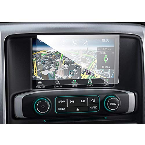 RUIYA Center Touch Control Screen Protector for 2016 2017 2018 2019 GMC Sierra 1500 2500HD 3500HD Car Navigation Tempered Glass 9H Touch Screen Protector 7INCH