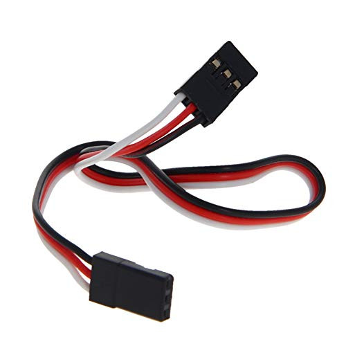 Fielect 20cm7_87 3-Pin Male to Male Lead Servo Extension Cable Cord Connectors 30-Cores Wire for RC Futaba JR Servo