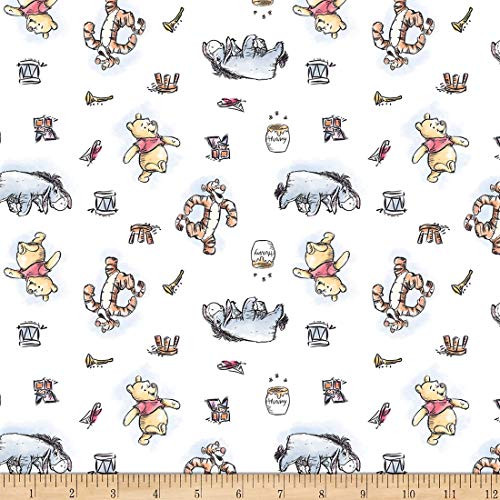 Disney Pooh Nursery Pooh And Friends Multi Quilt Fabric 0725068