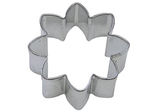 CybrTrayd R&M Daisy Tinplated Steel Cookie Cutter, 2.25-Inch, Silver, Bulk Lot of 12