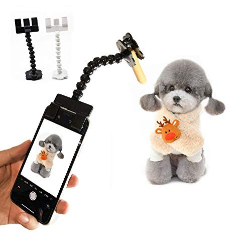 Pet Guide Selfie Smartphone Attachment Dog Selfie Stick Cellphone Treat Holder for Training Perfect Photo of Dogs Cats Captivate Attention Portrait Compatible on All Smartphones with Case