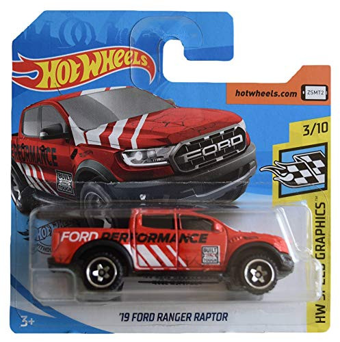 DieCast Hotwheels 19 Ford Ranger Raptor red Short Card