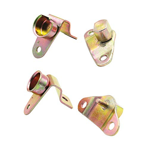 TAKPART Tailgate Hinge Kit Compatible for 99-07 GMC Sierra Chevy Brass Right Side  and  Left Side