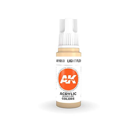 AK Interactive 3rd Gen Acrylic Light Flesh 17ml - Plastic Model Building Paints and Accessories  11050