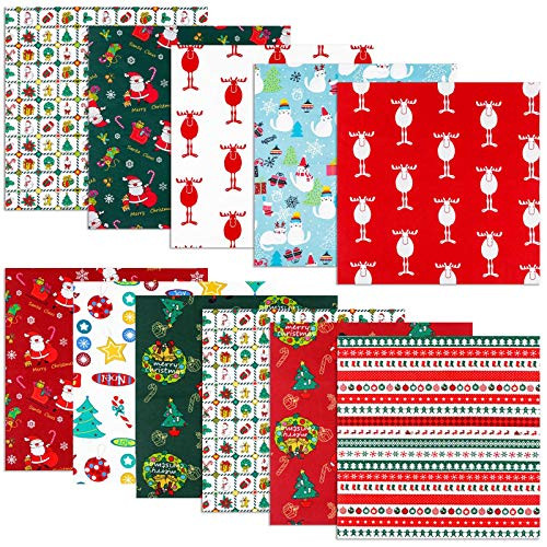 12PCS Christmas Cotton Fabric Bundles 16 x 16 Inch Fat Quarters Fabric Sewing Squares Bundle Precut Fabric Patchwork Christmas Tree Santa Claus Red Green Fabric Scrap for Christmas DIY Quilting 12PCS Christmas Cotton Fabric Bundles 16 x 16 Inch Fat Quarters Fabric Sewing Squares Bundle Precut Fabric Patchwork Christmas Tree Santa Claus Red Green Fabric Scrap for Christmas DIY Quilting