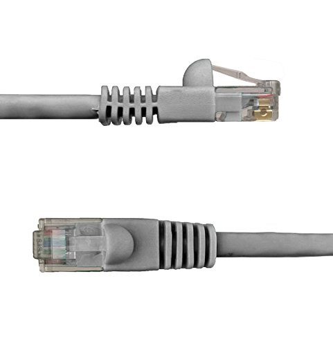 NTW 100' Cat6 Snagless Unshielded (UTP) RJ45 Ethernet Network Patch Cable - Gray - 345-U6-100GY