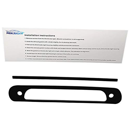 MbuyDIY 3rd Third Brake Light Gasket Seal Compatible with 2007-2019 Tundra High Mount Stop Lamp Assembly single-sided adhesive