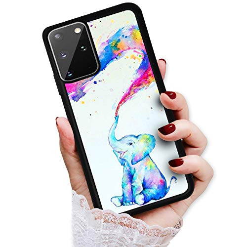 for Samsung Note 20 Durable Protective Soft Back Case Phone Cover HOT12443 Baby Rainbow Elephant 12443