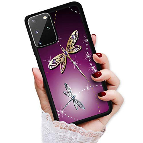 for Samsung Note 20 Durable Protective Soft Back Case Phone Cover HOT12540 Purple Dragonfly