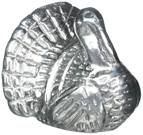 Mariposa Turkey Napkin Weight, Silver