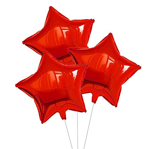 AnnoDeel 20 pcs 18inch Red Star Foil Balloons Red Star shaped Helium Balloons Mylar Balloons for Valentines Day Wedding Decoration Party Balloons Birthday AnnoDeel 20 pcs 18inch Red Star Foil Balloons Red Star shaped Helium Balloons Mylar Balloons for Valentines Day Wedding Decoration Party Balloons Birthday