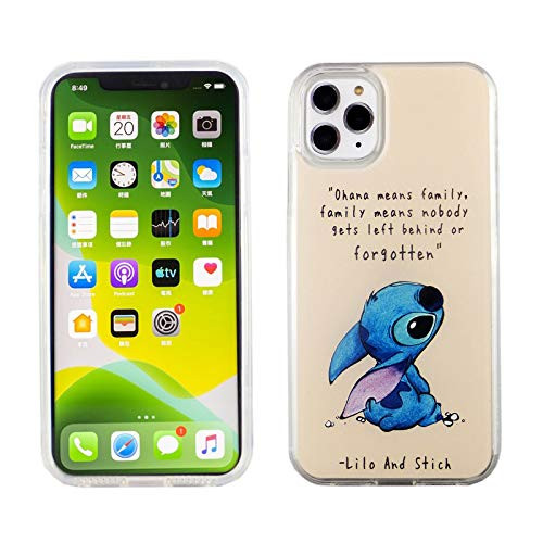 iPhone 11 Pro Max 6_5 Inch Dual Slim Case CASEVEREST 3D Print Cover Lilo Stitch Family Quotes
