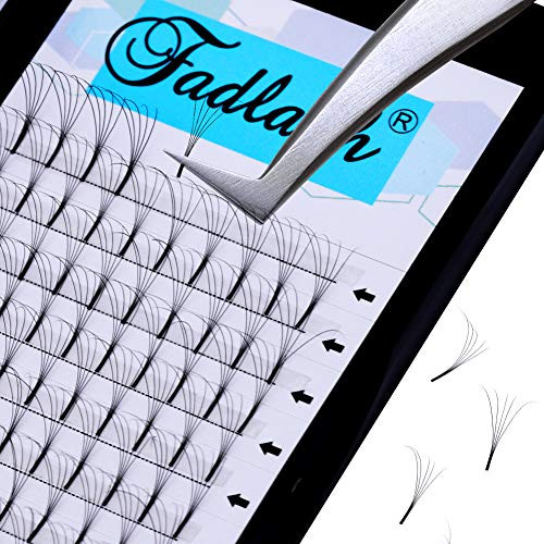 Volume Lash Extensions 5D 8-22mm Avalible Premade Eyelash Extension Fans C D Curl Pre Fanned Volume Eyelashes 0_07 0_10 Premade Volume Fans Long Stem 5D-0_07-C 13mm