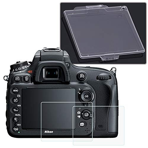 D600 D610 Tempered Glass Screen Protector and Transparent ABS Cover BM-14 for Nikon D600 D610 Camera21 Packs Fire Rock Ultra-Clear Anti-Shatter Film and ABS Cover for Nikon D600 D610 Digital Camera