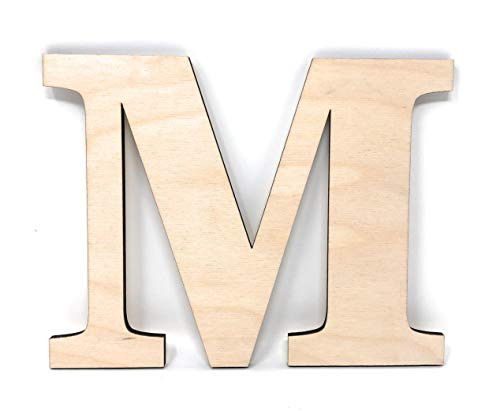 Gocutouts Wooden 12 Letter M Cutouts Unfinished Wooden Letters Style 1 12