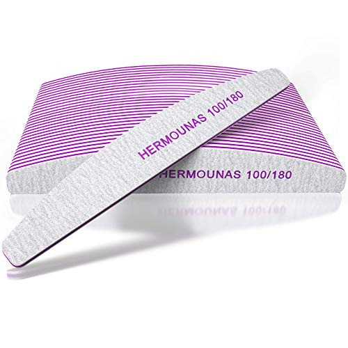 30 PCS 100180 Grit Nail Files and Buffers for Acrylic Nails Professional Double Sided Emery Boards Coarse Nail File Manicure Tools