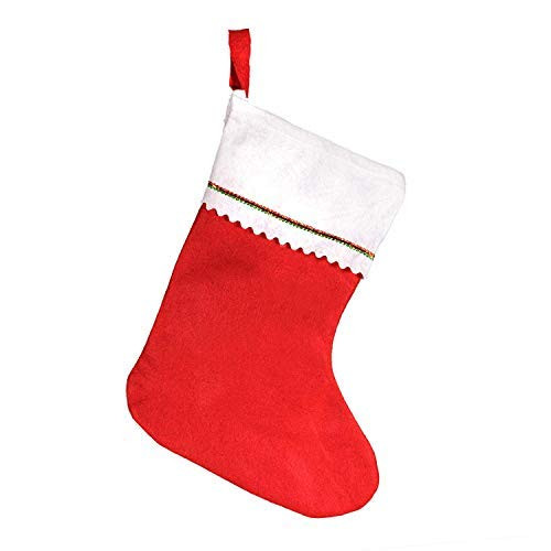 Make it fun 12 Pack Tall 15 Red Felt Christmas Holiday Stockings