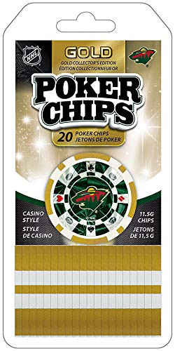 MasterPieces NHL Minnesota Wild 20-Piece Poker Chips Team Colors one Size MIW3130