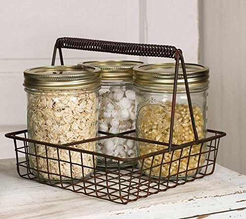 CTW 370082GR Mason Jar Caddy Carrier