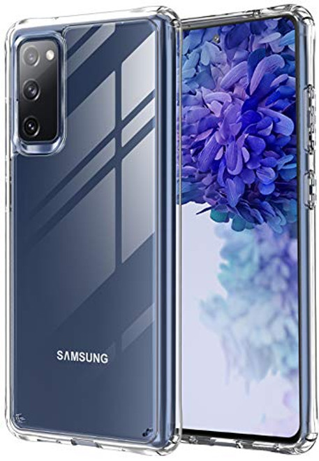 MYY Crystal Clear Designed for Samsung Galaxy S20 FE Case Anti-Yellowing Military Grade Protection Shockproof Protective Phone Case Slim Thin Cover for Samsung Galaxy S20FE-Clear