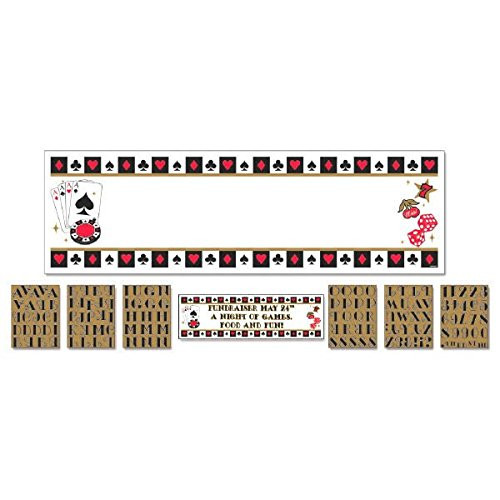 Casino Party Personalize It! Giant Sign Banner, 65" x 20"