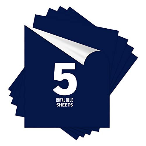 Heat Transfer Vinyl 12x10 5 Sheets-Iron On Vinyl HTV on t-Shirt Bundle Assorted Pack Iron on HTV Vinyl for Silhouette Cameo Cricut or Heat Press