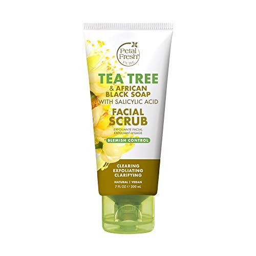 Petal Fresh Tea Tree and African Black Soap Facial Scrub Pure Blemish Control Clean Skincare Natural Face Scrub Daily Skincare Vegan and Cruelty Free 7 oz Petal Fresh Tea Tree and African Black Soap Facial Scrub Pure Blemish Control Clean Skincare Natural Face Scrub Daily Skincare Vegan and Cruelty Free 7 oz