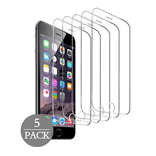 SEYOO 5 Pack Screen Protector Compatible with iPhone 8 PlusiPhone 7 PlusiPhone 6S PlusiPhone 6 Plus 5_5 Inch 0_26mm Tempered Glass Screen Protector 3D Touch Case Friendly Bubble Free