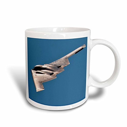 3dRose Stealth B-2 Spirit Plane Ceramic Mug, 15-Ounce