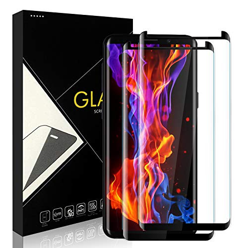 2 Pack Yersan Screen Protector for Samsung Galaxy S9 Plus 3D Curved Full Coverage 9H Hardness Anti-Scratch Case Friendly HD Clear Screen Protector Film for Samsung Galaxy S9 Plus