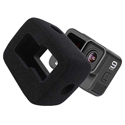 2 Pack  Hero 9 Foam Windslayer Housing Case PCTC Windscreen Windshield Windslayer Cover Housing Frame Case Compatible for Gopro Hero 9 Housing Frame Case Video Noise Reduction Accessory
