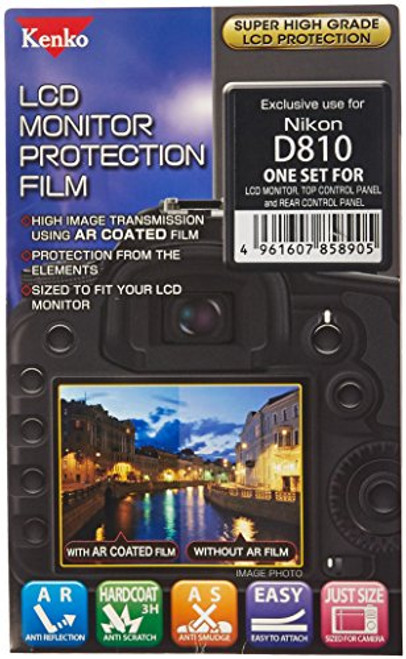 Kenko LCD Screen Protector for Nikon D810 - Clear - LCD-N-D810