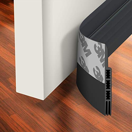 Holikme Door Draft Stopper Under Door Draft Blocker Insulator Door Sweep Weather Stripping Noise Stopper Strong Adhesive 39 Length Black Holikme Door Draft Stopper Under Door Draft Blocker Insulator Door Sweep Weather Stripping Noise Stopper Strong Adhesive 39 Length Black