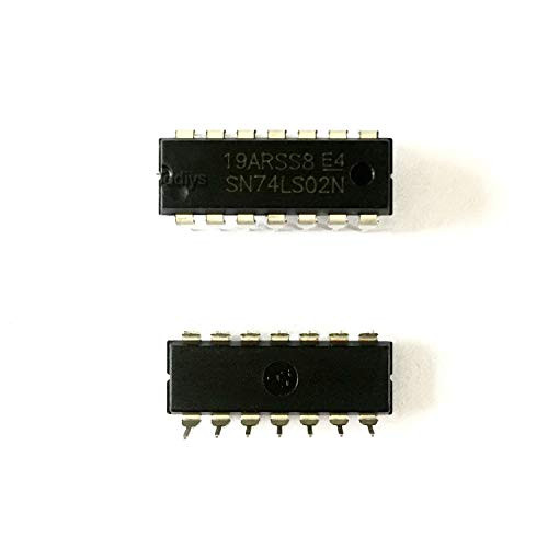 Todiys New 30Pcs for 74LS02 74LS02N SN74LS02N HD74LS02P DM74LS02N DIP-14 Quad 2-Input NOR Gates IC Chip SN74LS02