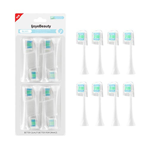 Toothbrush Heads Compatible with Philips Electric Toothbrush 8Pack Rechargeable Replacement Whitening Toothbrush Heads