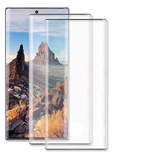 2 Pack Galaxy Note 10 Plus Screen Protector HD Full Screen Tempered Glass Screen Protector Film Case Friendly 3D Touch for Samsung Galaxy Note 10 PlusNote 10