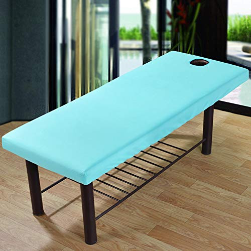 better18 Massage Bed Cover Massage Table Sheet Massage Bed Cover with Face Hole Fitted Sheets Washable Reusable Massage Table Cover