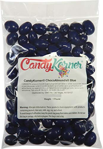 Kimmie Candy ChocoAlmonds Blue  Chocolate Covered Almonds And A Light Candy Shell 1 Pound  16 Ounces  By CandyKorner