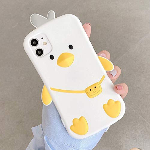 CaserBay for iPhone 11 Case 6_1-inch 3D Cute Cartoon Kawaii Animal Series Soft Silicone Rubber Case Cover DucklingWhite CaserBay for iPhone 11 Case 6_1-inch 3D Cute Cartoon Kawaii Animal Series Soft Silicone Rubber Case Cover DucklingWhite