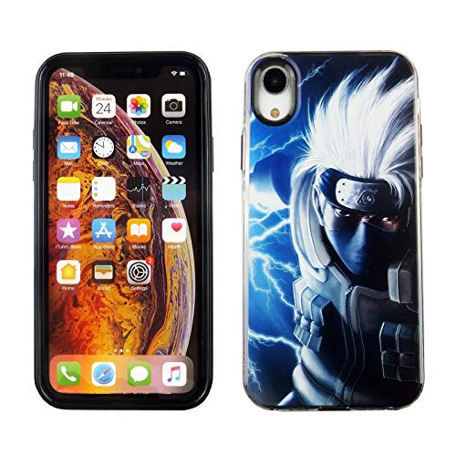 iPhone XR 10R 6_1 Inch Dual Slim Case CASEVEREST 3D Print Cover iPhone XR Kakashi Hatake Attacks Naruto PC TPU