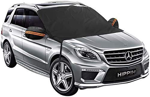 Car Windshield Snow Cover with Mirror Covers- Magnetic Frost Guard Windshield Cover Keeps Ice  and  Snow Off - Winter Car Cover Fits Any Car Truck SUV Van or Automobile