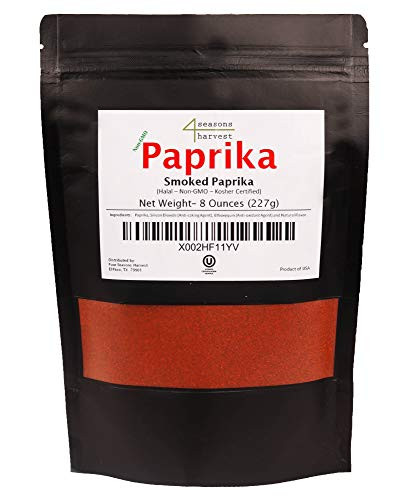 Four Seasons Harvest Smoked Paprika Non-GMO  and  Kosher Certified - 8 Oz