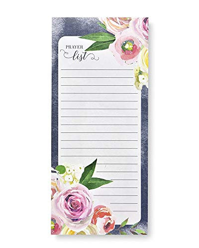 Gartner Studios Prayer List Floral Magnetic Notepad