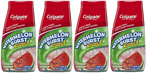 Colgate Kids Toothpaste, Watermelon - 4.6 ounce (4 Count)