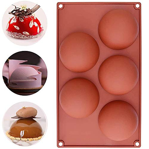Hot Chocolate Bomb Mold Large Cocoa Bomb Molds Silicone Semi Sphere Mold 1 PCS