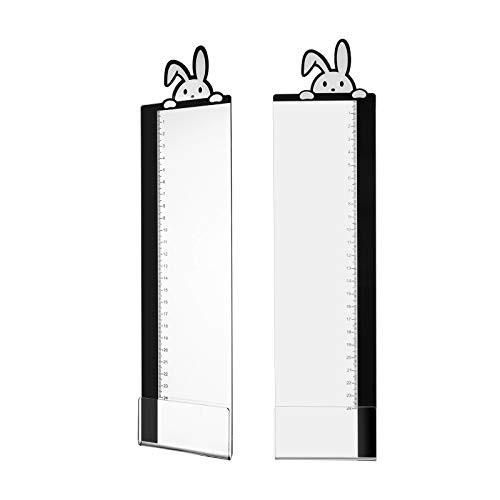 MOSISO Acrylic Monitor Memo Board Message Memo Holders Notes Boards Computer Screen Sticky Notes Reminder Memo Pads for Office  and  Home Desktop Organizer 2 Side Panels Left  and  Right Rabbit