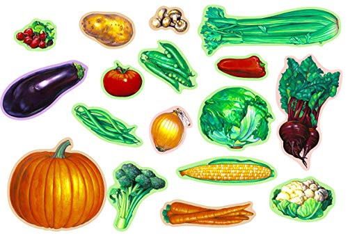 Story Time Felts 17 Piece Vegetable PRECUT Felt Flannel Board Figures Set