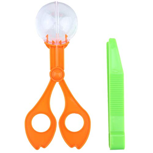 TOYANDONA 3 Sets Educational Bug Catcher Kit Insect Catcher Catching Tools Funny Outdoor Explorer Set Plastic Toddlers Scissor Tongs Hand Tool Insect Scissor
